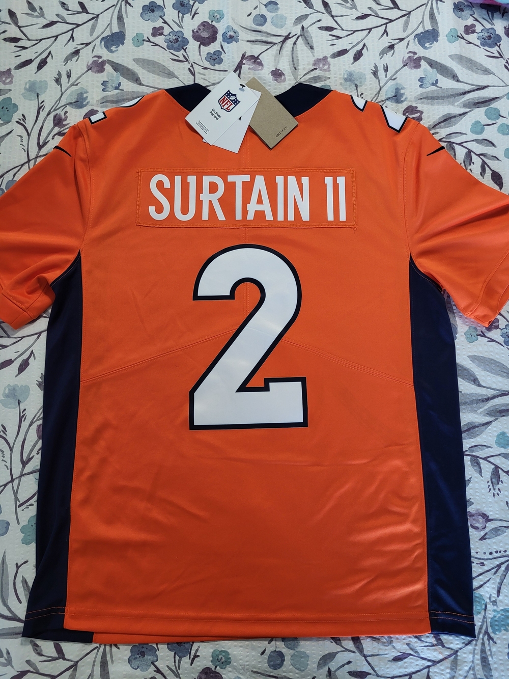 NEW AUTHENTIC Patrick Surtain II Jersey, Nike, Denver Broncos, Sz. MED